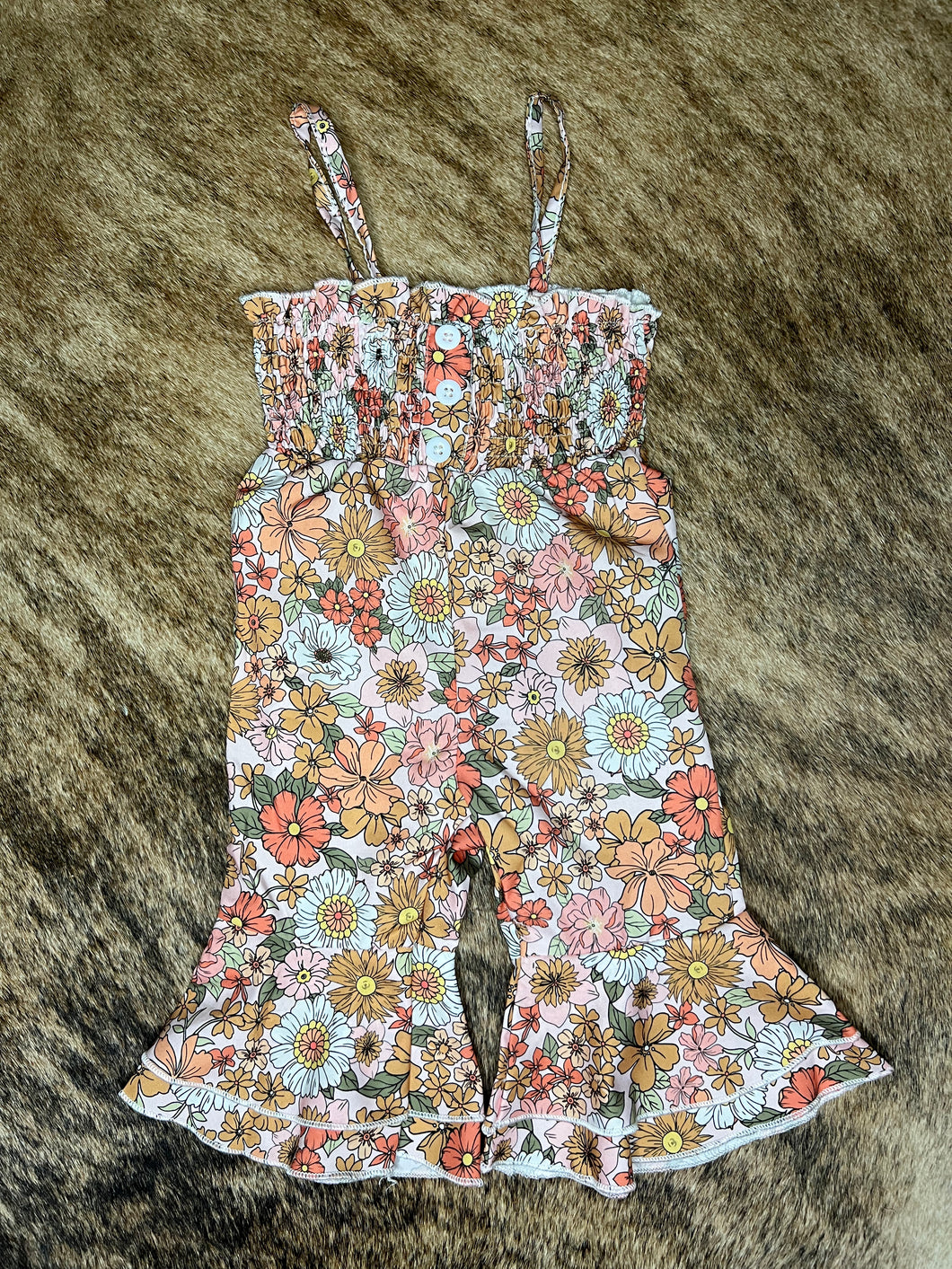 Pretty in pink floral jumpsuit