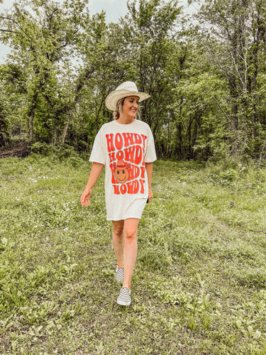 Howdy graphic t dress