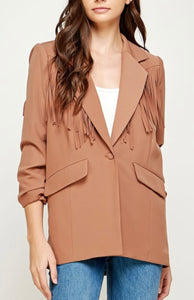 Tulsa fringe blazer